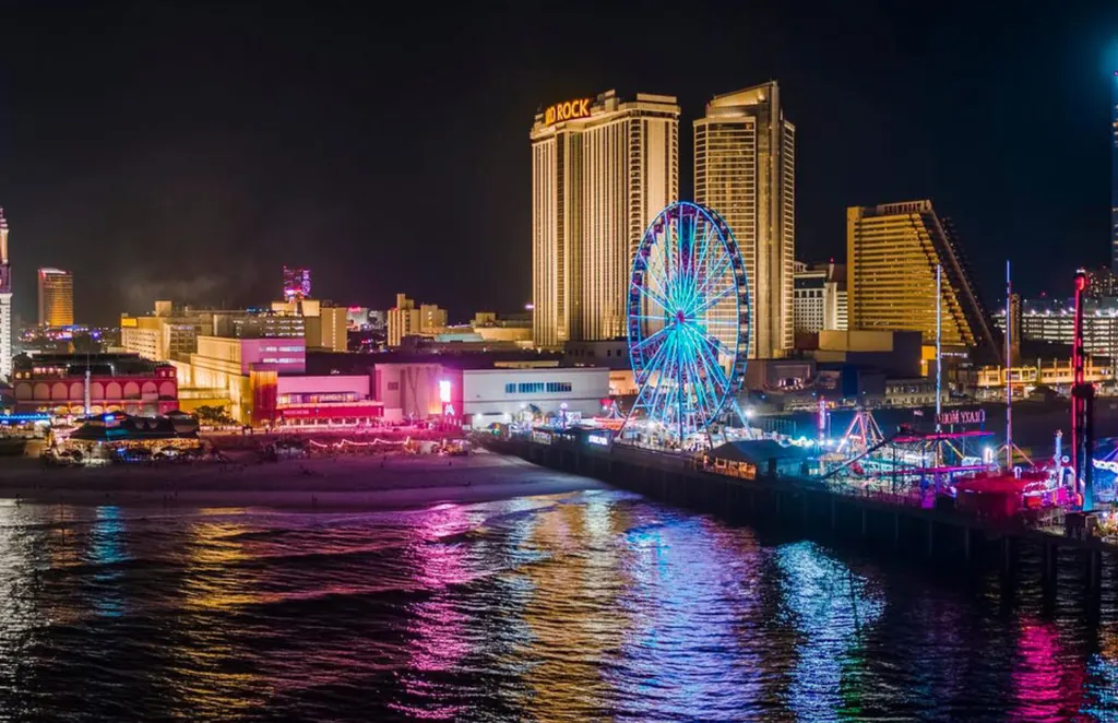 Atlantic City at night